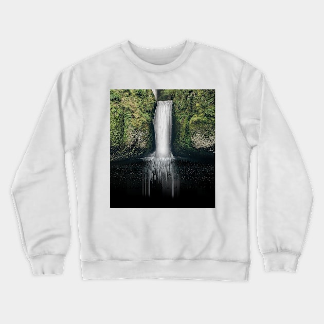 Waterfall Crewneck Sweatshirt by s.elaaboudi@gmail.com